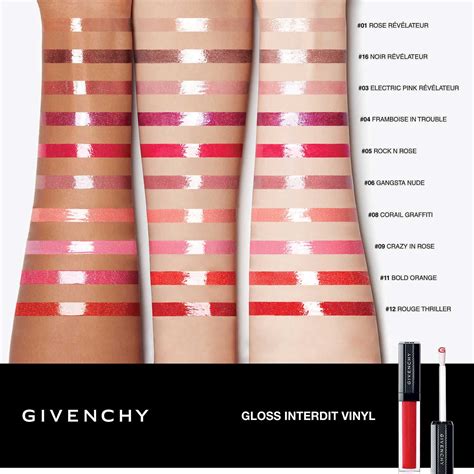 givenchy lip gloss interdit|Givenchy interdit vinyl lipstick.